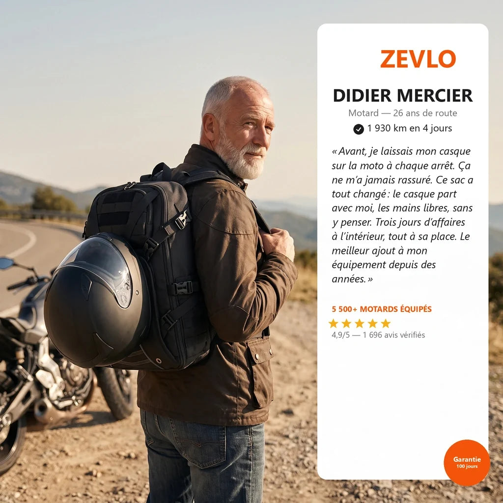 Sac à Dos Spécial Moto ZenRider™
