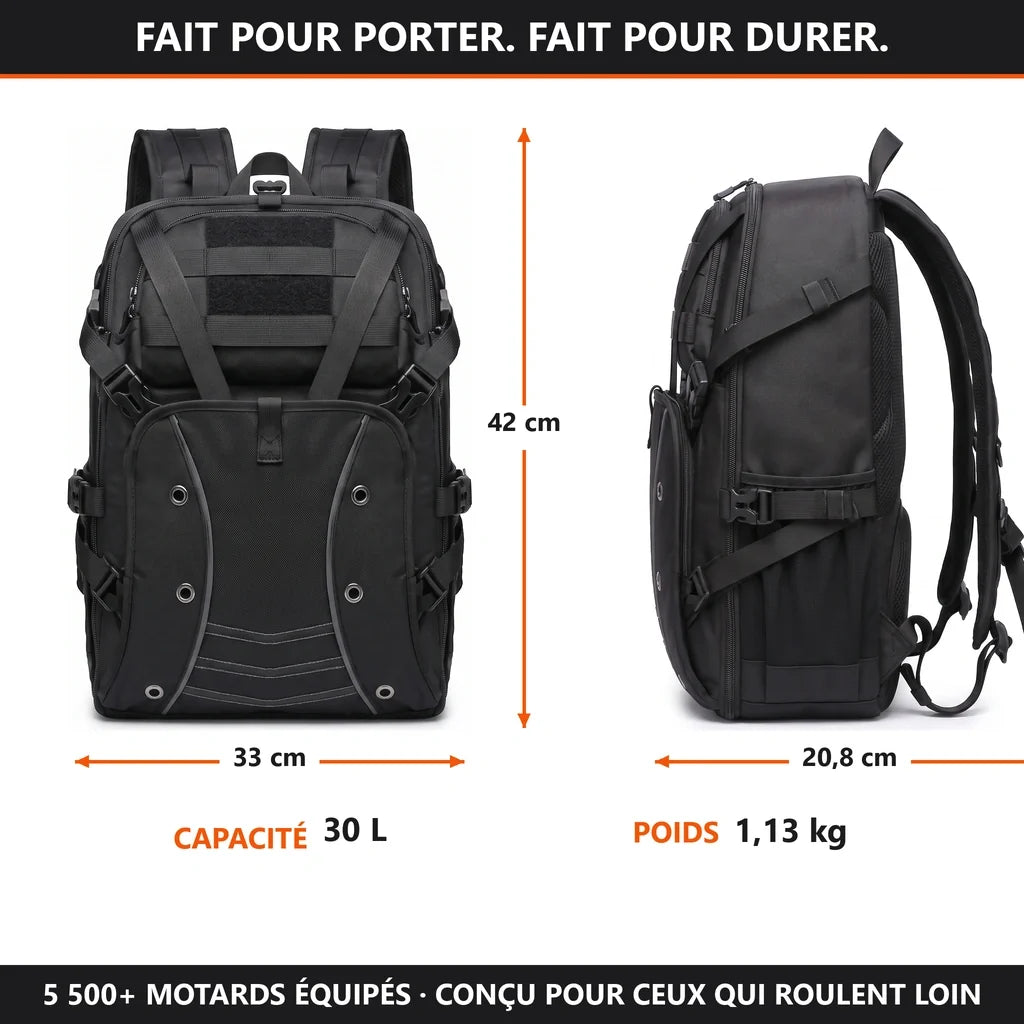 Sac à dos moto 30 L ZenRider