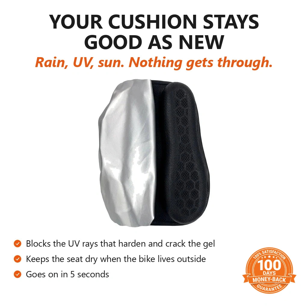 UV protective cover for the pillion cushion
