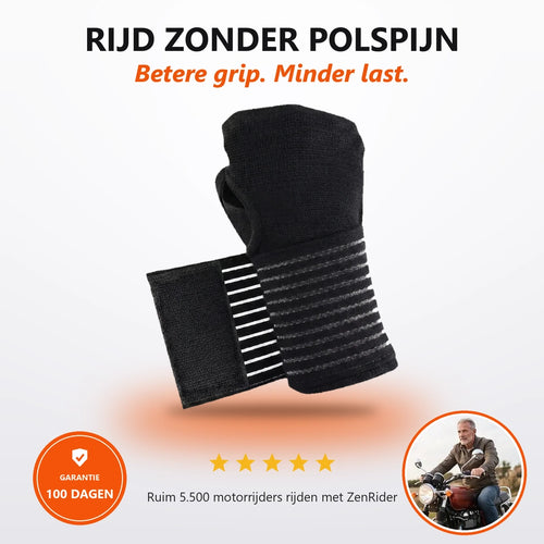 Anti-vibratie polsbandage ZenRider™
