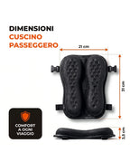 Dimensioni del Cuscino Passeggero: 21 cm × 31 cm × 3,5 cm