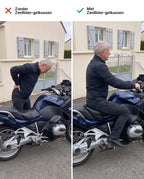 Zonder / met het ZenRider-langeafstandskussen